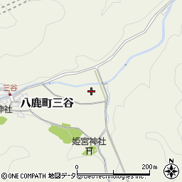 兵庫県養父市八鹿町三谷周辺の地図