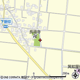 鳥取県米子市下新印周辺の地図