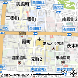 タイムズ岐阜元町第１駐車場周辺の地図