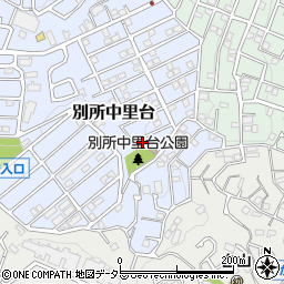 神奈川県横浜市南区別所中里台12-5周辺の地図