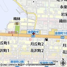 岐阜県岐阜市金園町周辺の地図
