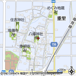 岐阜県瑞穂市重里周辺の地図