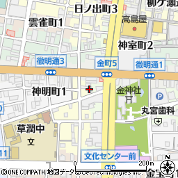 岐阜グリーンホテル周辺の地図