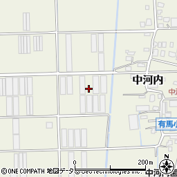 神奈川県海老名市中河内周辺の地図
