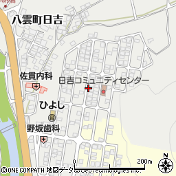 島根県松江市八雲町日吉周辺の地図