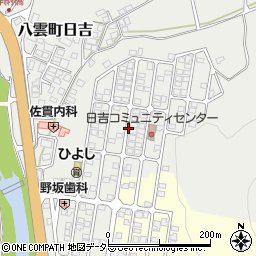 島根県松江市八雲町日吉周辺の地図