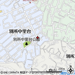 神奈川県横浜市南区別所中里台15-12周辺の地図