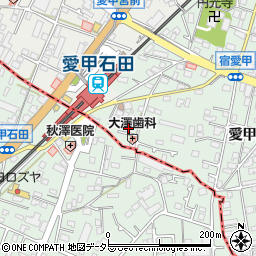 神奈川県厚木市愛甲東1丁目1-27周辺の地図