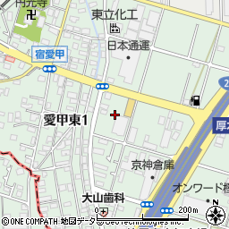 神奈川県厚木市愛甲東1丁目25周辺の地図