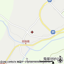 兵庫県美方郡香美町村岡区森脇104周辺の地図