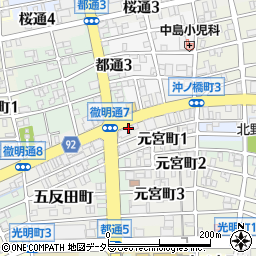 岐阜県平和委員会周辺の地図
