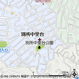 神奈川県横浜市南区別所中里台13-9周辺の地図