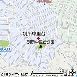 神奈川県横浜市南区別所中里台13-13周辺の地図