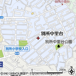 神奈川県横浜市南区別所中里台29-21周辺の地図