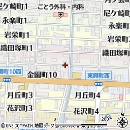 岐阜県岐阜市雪見町周辺の地図