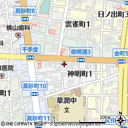 株式会社堀江メガネ　営業所周辺の地図