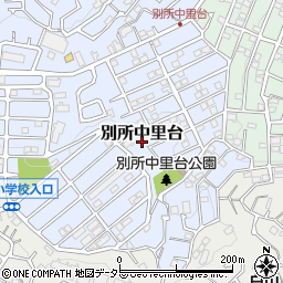 神奈川県横浜市南区別所中里台12-1周辺の地図