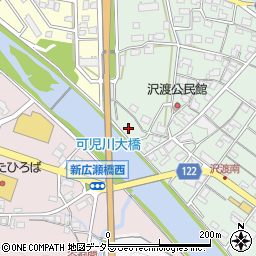 可児川大橋周辺の地図