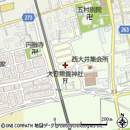滋賀県長浜市西大井町45周辺の地図