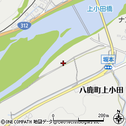 兵庫県養父市八鹿町上小田872-1周辺の地図