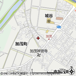 島根県安来市安来町加茂町周辺の地図