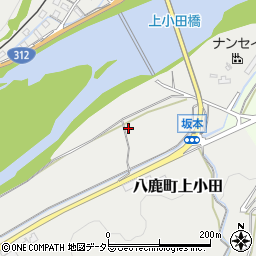 兵庫県養父市八鹿町上小田843周辺の地図