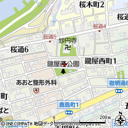 鎌倉内科周辺の地図