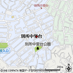 神奈川県横浜市南区別所中里台11-17周辺の地図