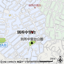 神奈川県横浜市南区別所中里台11-16周辺の地図