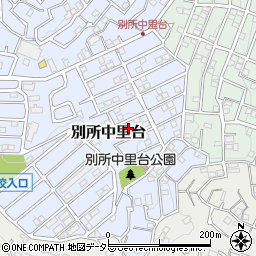 神奈川県横浜市南区別所中里台11周辺の地図