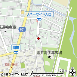 神奈川県厚木市岡田5丁目16周辺の地図