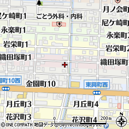 岐阜県岐阜市織田塚町1丁目17周辺の地図