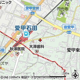 神奈川県厚木市愛甲東1丁目1-19周辺の地図