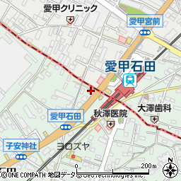横浜銀行愛甲石田支店周辺の地図