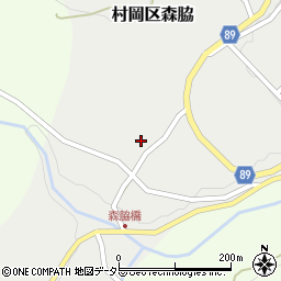 兵庫県美方郡香美町村岡区森脇144周辺の地図