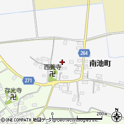 滋賀県長浜市南池町周辺の地図