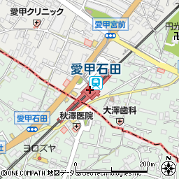 みずほ銀行愛甲石田駅前 ＡＴＭ周辺の地図