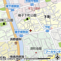 神奈川県横浜市磯子区下町3-19周辺の地図