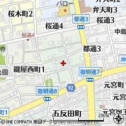 岐阜県岐阜市鍵屋中町周辺の地図
