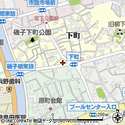 神奈川県横浜市磯子区下町3-9周辺の地図