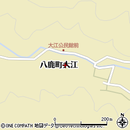 兵庫県養父市八鹿町大江588周辺の地図