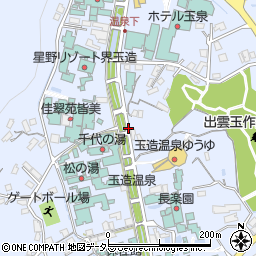 玉造温泉(姫神広場)周辺の地図