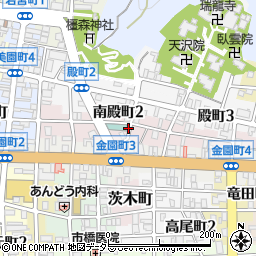岐阜県岐阜市南殿町周辺の地図