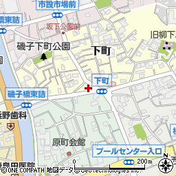 神奈川県横浜市磯子区下町3-8周辺の地図