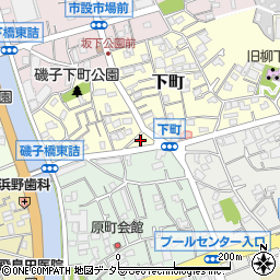 神奈川県横浜市磯子区下町3-5周辺の地図