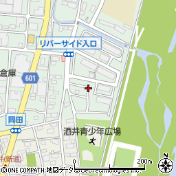 神奈川県厚木市岡田5丁目周辺の地図