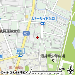 神奈川県厚木市岡田5丁目17周辺の地図