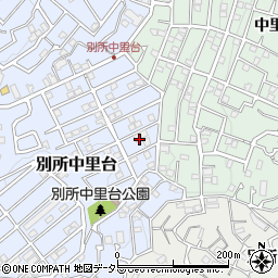 神奈川県横浜市南区別所中里台10周辺の地図