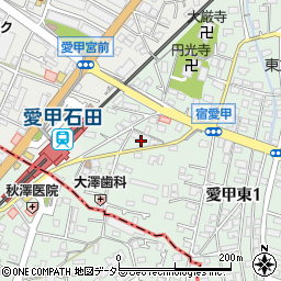 神奈川県厚木市愛甲東1丁目5周辺の地図