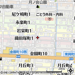 岐阜県岐阜市織田塚町1丁目27周辺の地図